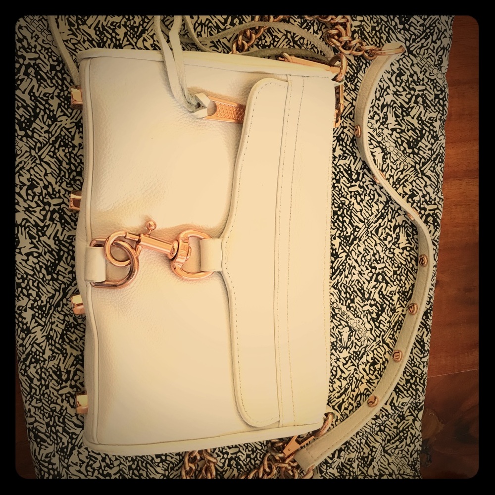 Rebecca Minkoff mini MAC while&rosegold bag